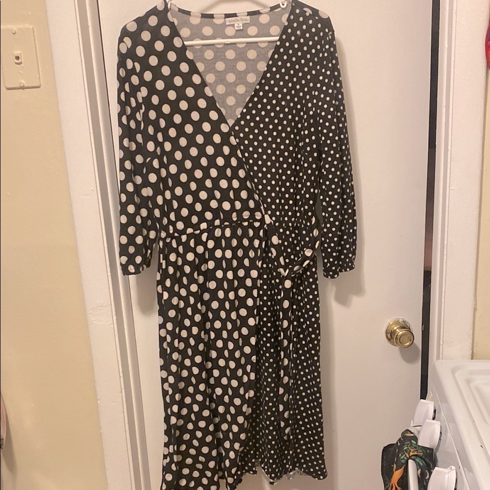 Polka Dot Wrap Dress